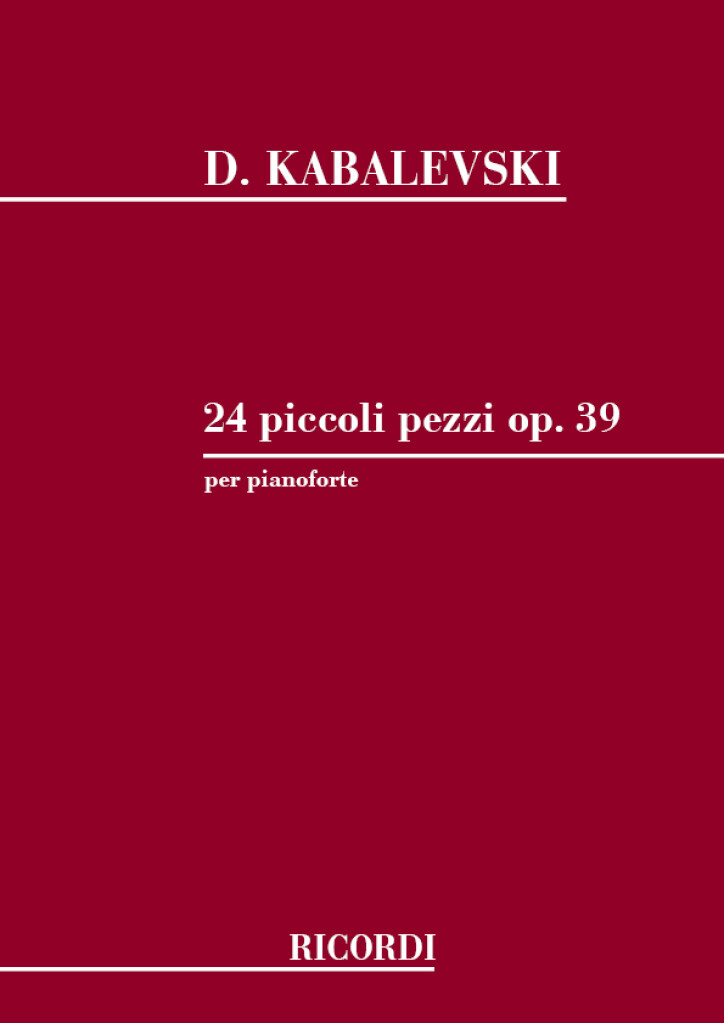 24 Piccoli Pezzi Op 39 Per Pianoforte